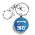 Future Pilot Designed Circle Key Chains Sale