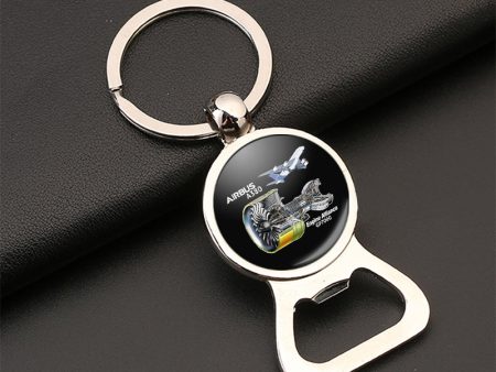 Airbus A380 & GP7000 Engine Designed Bottle Opener Key Chains Online Hot Sale