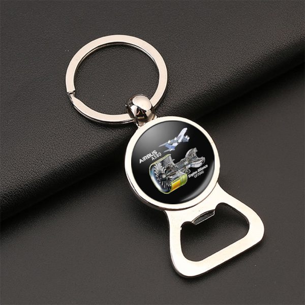 Airbus A380 & GP7000 Engine Designed Bottle Opener Key Chains Online Hot Sale