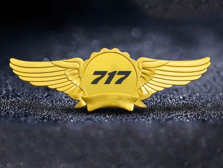 717 Flat Text Designed Badges For Sale