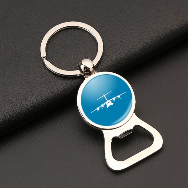 Airbus A400M Silhouette Designed Bottle Opener Key Chains Discount