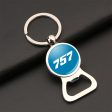 757 Flat Text Designed Bottle Opener Key Chains on Sale