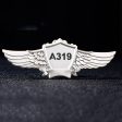 A319 Flat Text Designed Badges Online