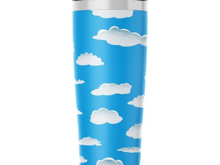 Amazing Clouds Designed Stainless Steel Travel Mugs For Cheap