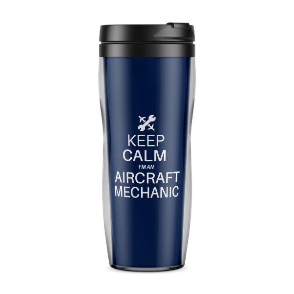 Aircraft Mechanic Designed Plastic Travel Mugs Hot on Sale