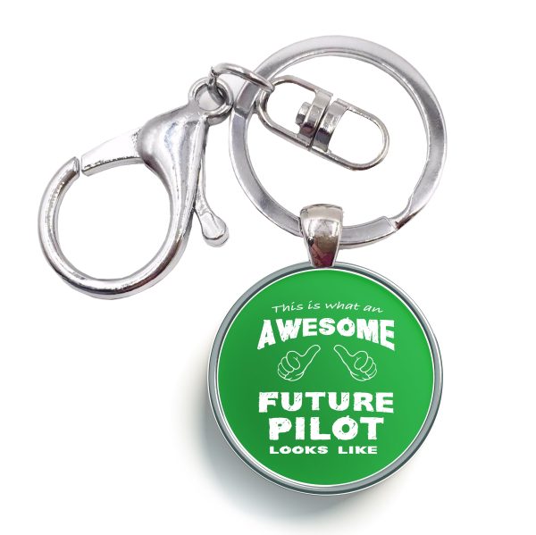 Future Pilot Designed Circle Key Chains Sale