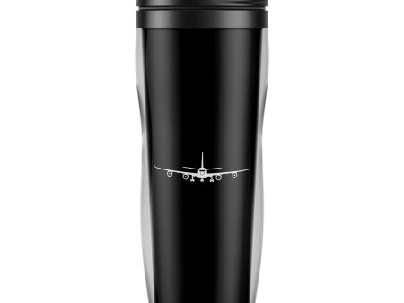 Airbus A340 Silhouette Designed Plastic Travel Mugs For Discount