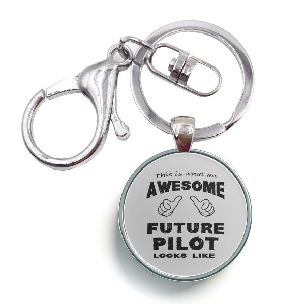 Future Pilot Designed Circle Key Chains Sale