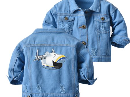 Antonov 225 Mouth Designed Children Denim Jackets Supply