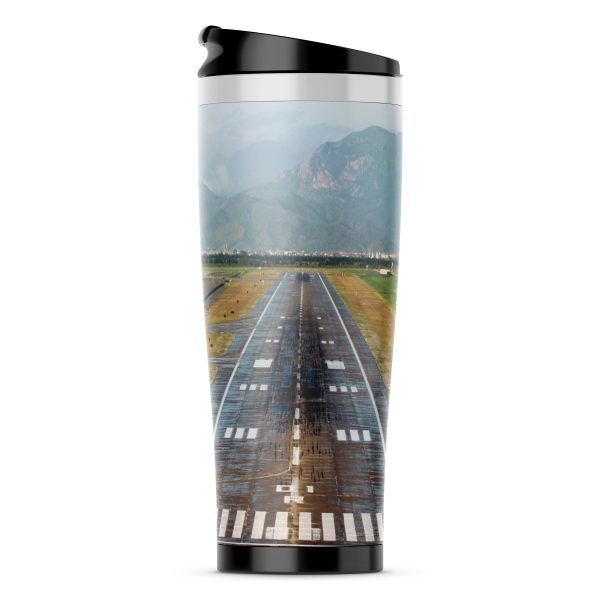 Amazing Mountain View & Runway Designed Stainless Steel Travel Mugs For Cheap