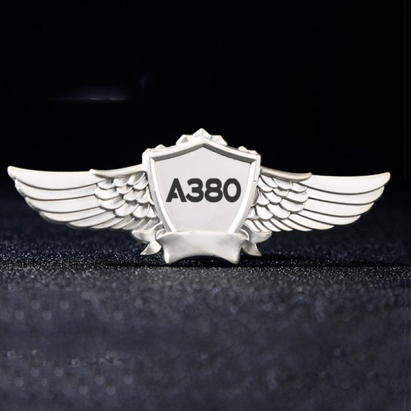 A380 Flat Text Designed Badges Cheap