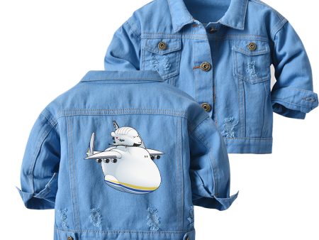 Antonov 225 And Buran Designed Children Denim Jackets Supply