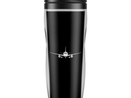 Airbus A320 Silhouette Designed Plastic Travel Mugs For Cheap