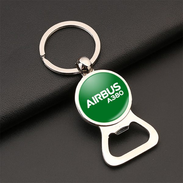 Airbus A380 & Text Designed Bottle Opener Key Chains Online Sale