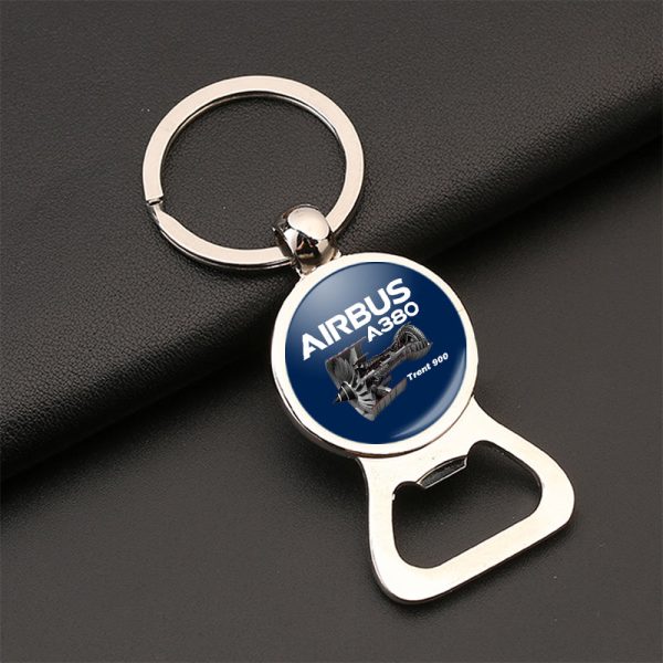 Airbus A380 & Trent 900 Engine Designed Bottle Opener Key Chains Supply