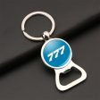 777 Flat Text Designed Bottle Opener Key Chains Online Sale