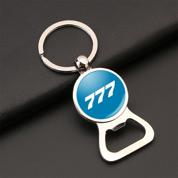 777 Flat Text Designed Bottle Opener Key Chains Online Sale