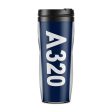 A320 Text Designed Plastic Travel Mugs on Sale