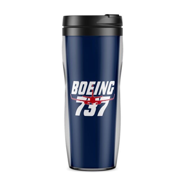 Amazing Boeing 737 Designed Plastic Travel Mugs Cheap