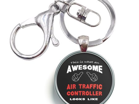 Air Traffic Controller Designed Circle Key Chains Sale