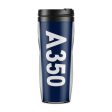 A350 Text Designed Plastic Travel Mugs Online Sale