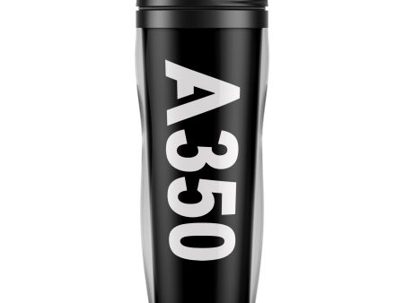 A350 Text Designed Plastic Travel Mugs Online Sale