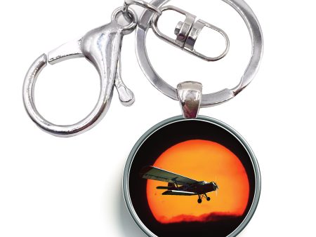 Amazing Antonov-2 With Sunset Designed Circle Key Chains Discount