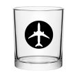 Airplane & Circle Designed Special Whiskey Glasses Online