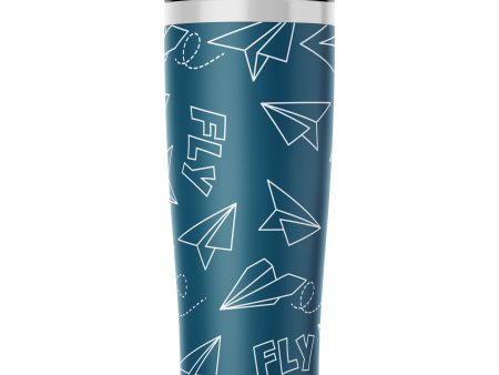 Paper Airplane & Fly-Green Designed Stainless Steel Travel Mugs Cheap