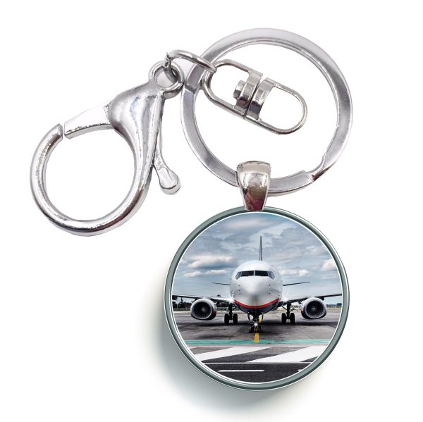 Amazing Clouds and Boeing 737 NG Designed Circle Key Chains Online now