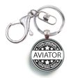 100 Original Aviator Designed Circle Key Chains For Discount