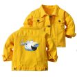 Antonov 225 Mouth Designed Children Denim Jackets Supply