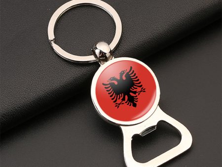 Albania flag Designed Bottle Opener Key Chains For Sale