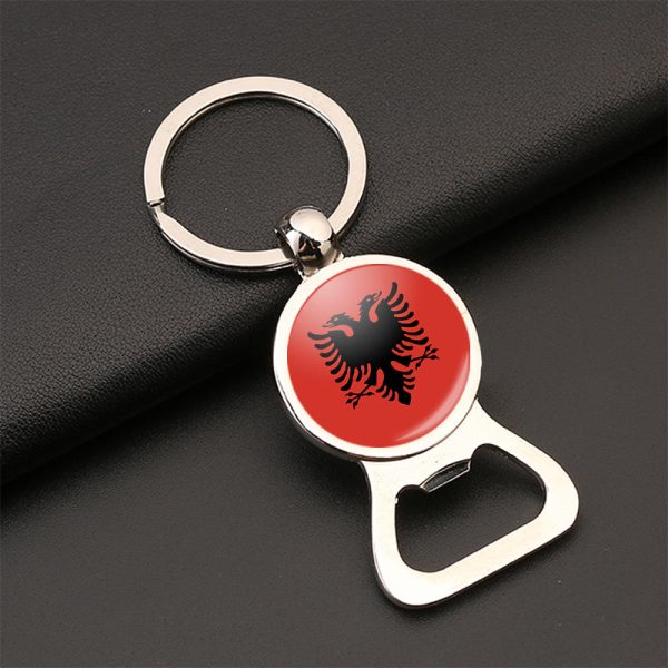 Albania flag Designed Bottle Opener Key Chains For Sale