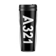 A321 Text Designed Plastic Travel Mugs Supply