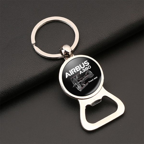 Airbus A380 & Trent 900 Engine Designed Bottle Opener Key Chains Supply