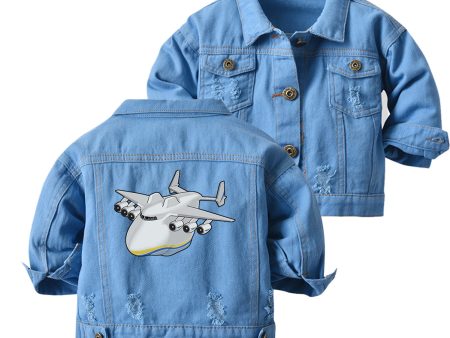 Antonov 225 (2) Designed Children Denim Jackets Online Sale