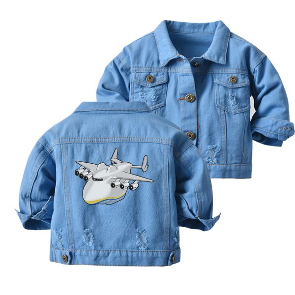 Antonov 225 (2) Designed Children Denim Jackets Online Sale