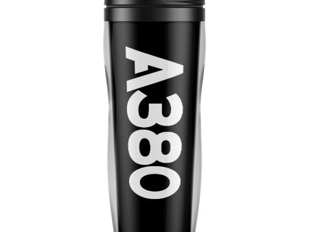 A380 Text Designed Plastic Travel Mugs Online Sale