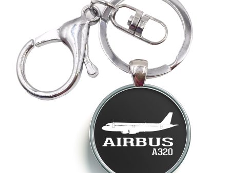 Airbus A320 Printed Designed Circle Key Chains For Sale