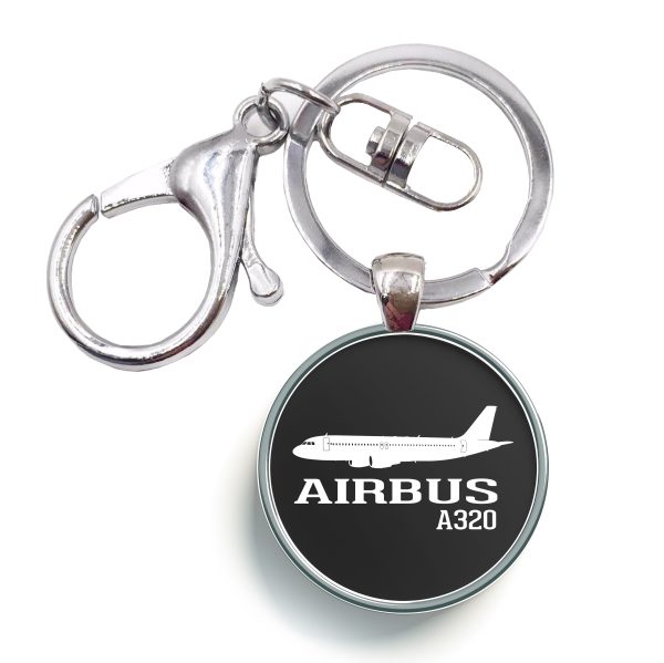 Airbus A320 Printed Designed Circle Key Chains For Sale