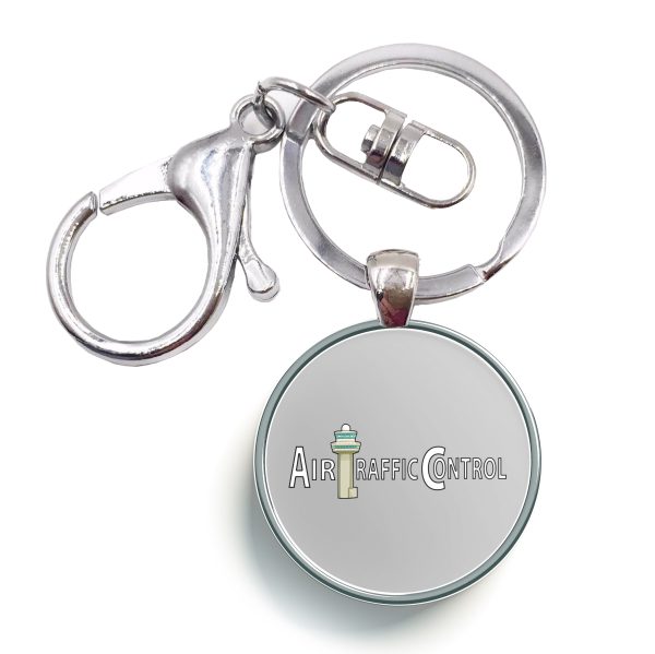 Air Traffic Control Designed Circle Key Chains Online Hot Sale