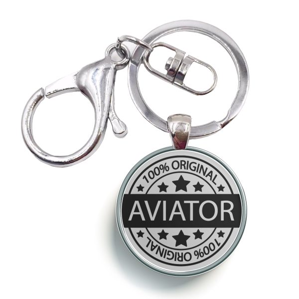 100 Original Aviator Designed Circle Key Chains For Discount