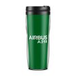 Airbus A319 & Text Designed Plastic Travel Mugs Cheap