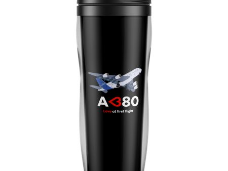 Airbus A380 Love at first flight Designed Plastic Travel Mugs Online