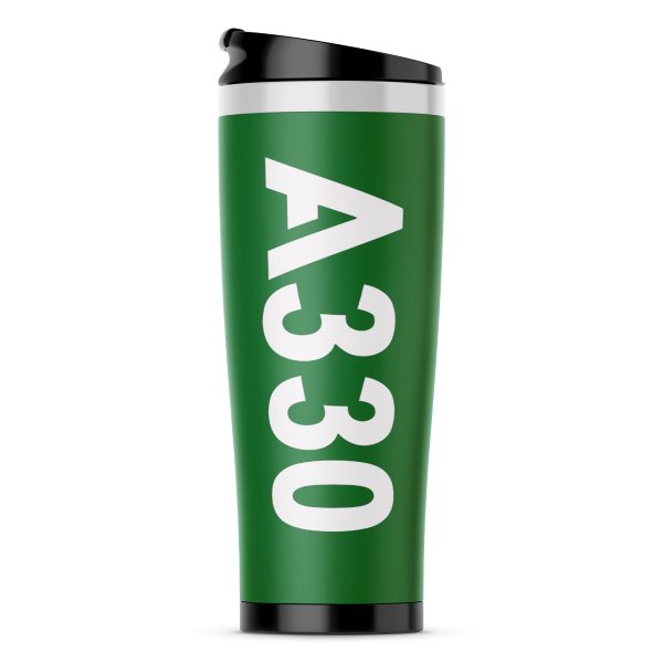 A330 Text Designed Stainless Steel Travel Mugs Hot on Sale