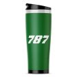 787 Flat Text Designed Stainless Steel Travel Mugs Sale