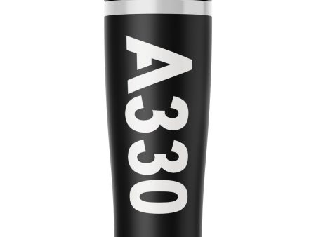 A330 Text Designed Stainless Steel Travel Mugs Hot on Sale