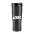 A380 Flat Text Designed Plastic Travel Mugs Sale