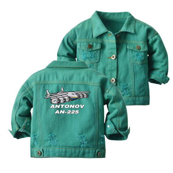 Antonov AN-225 (25) Designed Children Denim Jackets on Sale